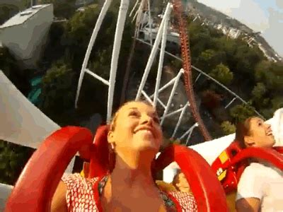 mature nip slip|The one where the girl loses her top on the roller coaster.